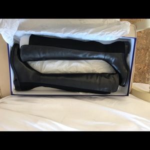 Stuart Weitzman 5050 boots. Black Nappa leather